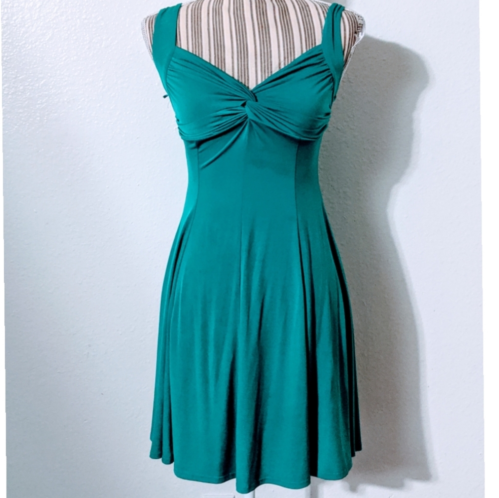 Flowy teal dress